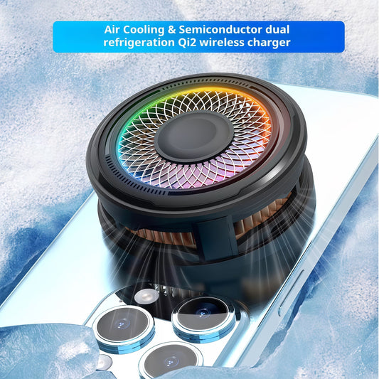 NEOSHD | Qi2 Ice-Core Fast Wireless Charger & Active Cooler